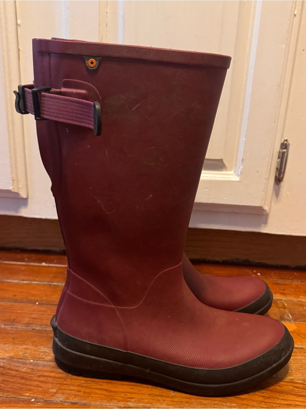 Bogs Burgundy/Mauve Tall Rain Boots